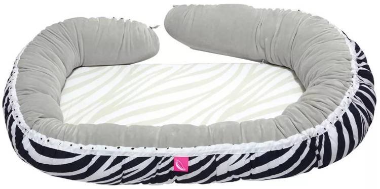Motherhood гнездо для младенца и подушка-подкова 2в1 Grey Zebra