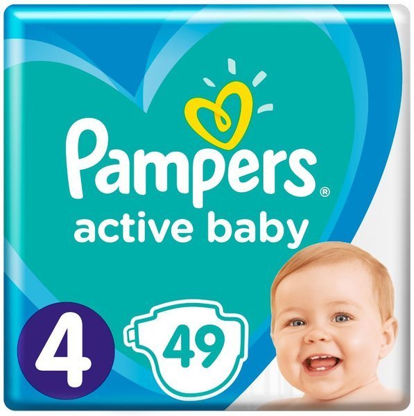 Pampers Active Baby подгузники 4 размер 49 шт.