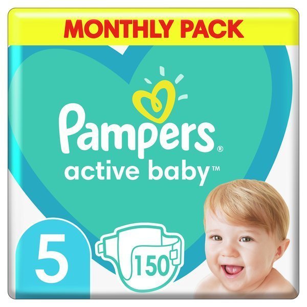 Pampers Active Baby подгузники 5. размер 150 шт.