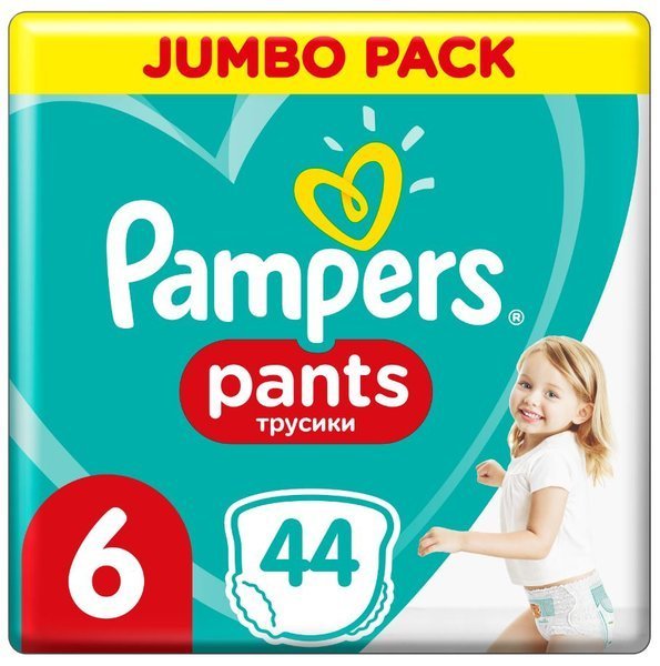 Pampers Pants подгузники 6 размер 44 шт.