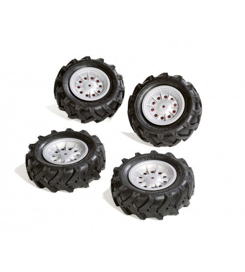 Колеса с резиновыми надувными шинами для тракторов Rolly Toys rollyTrac Air Tyres 4 gab. 409181