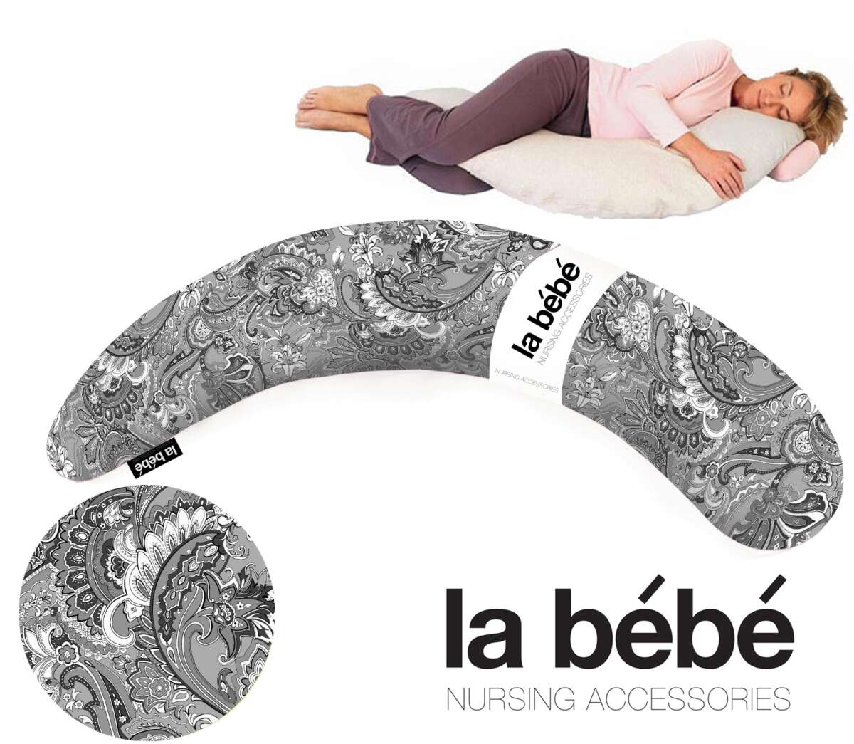 Подушка - подкова 185 см La Bebe Moon Maternity Pillow Oriental