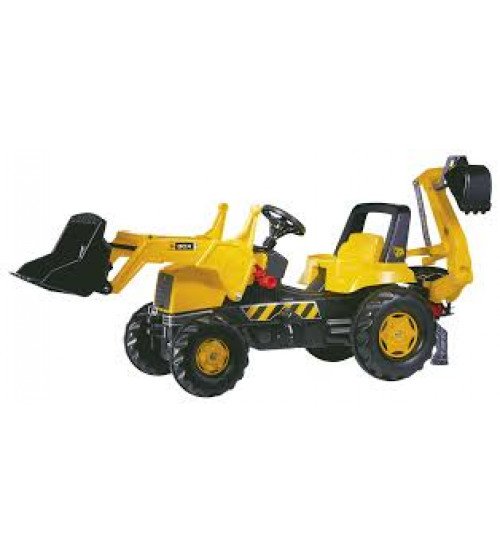 Трактор с педалями и двумя ковшами Rolly Toys rollyJunior JCB (3-8 лет) 812004