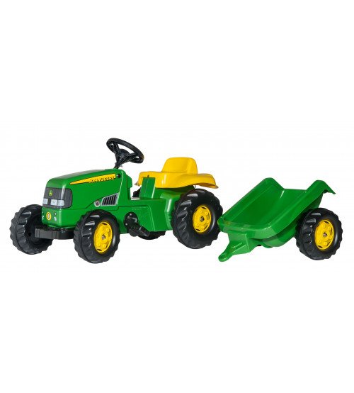 Трактор с педалями и прицепом Rolly Toys Rolly KID John Deere 012190