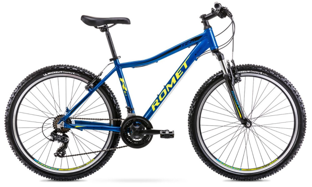 Мужской велосипед Romet Rambler R6.1 JR 26" blue/green 15S