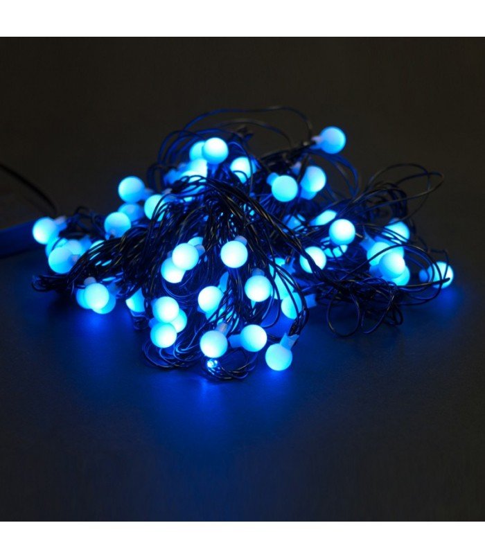 Рождественская гирлянда Шарики Blue 200 LED 17 м