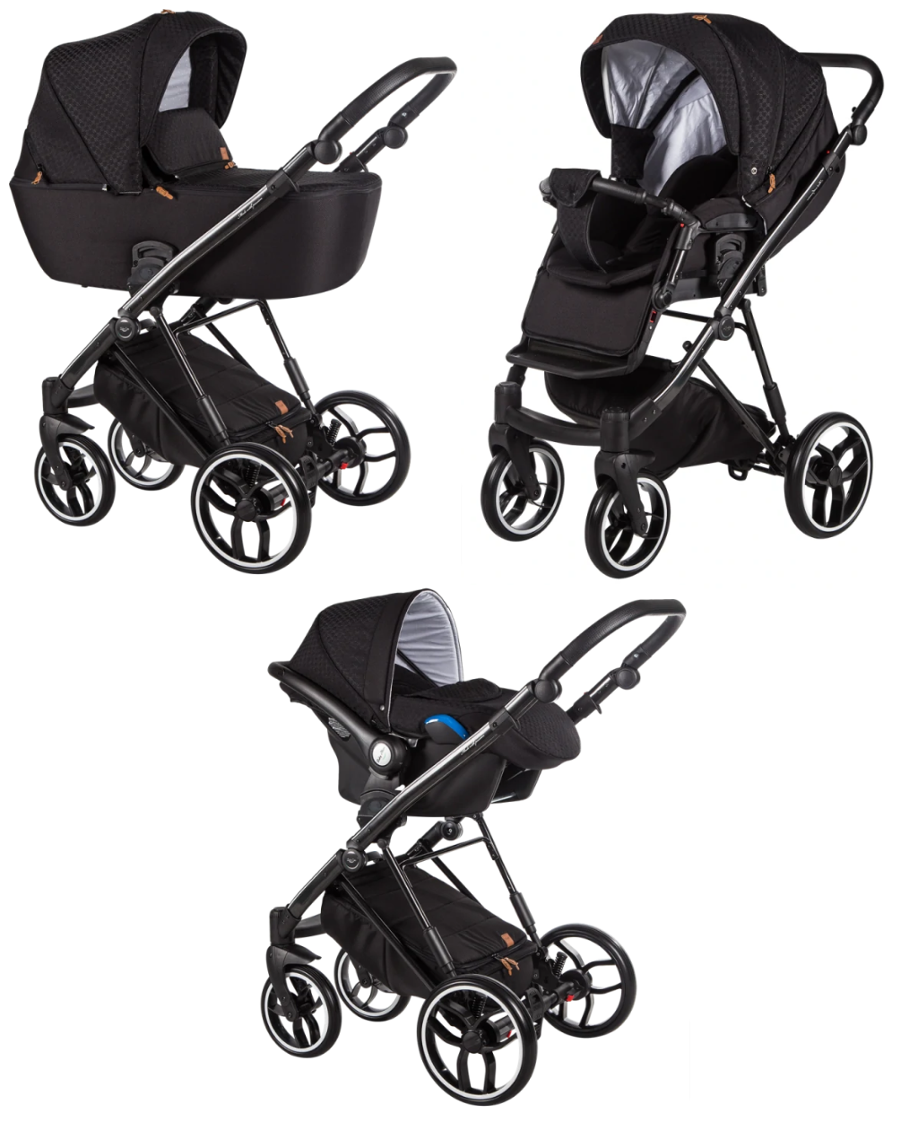 Baby Merc La Rosa LRL/LNL08/B Детская коляска 3 в 1