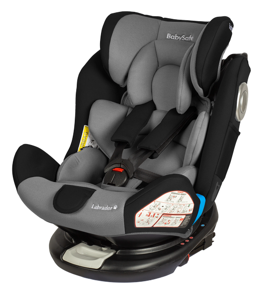 BabySafe Labrador 360 Grey black Детское автокресло 0-36 кг