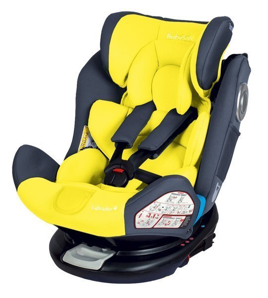 BabySafe Labrador Yellow grey Детское автокресло 0-36 кг