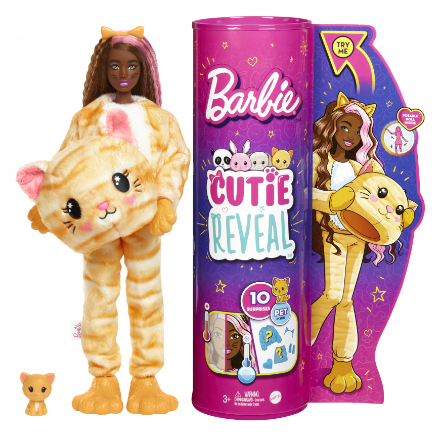 Barbie Cutie Reveal Doll Kitten кукла HHG20