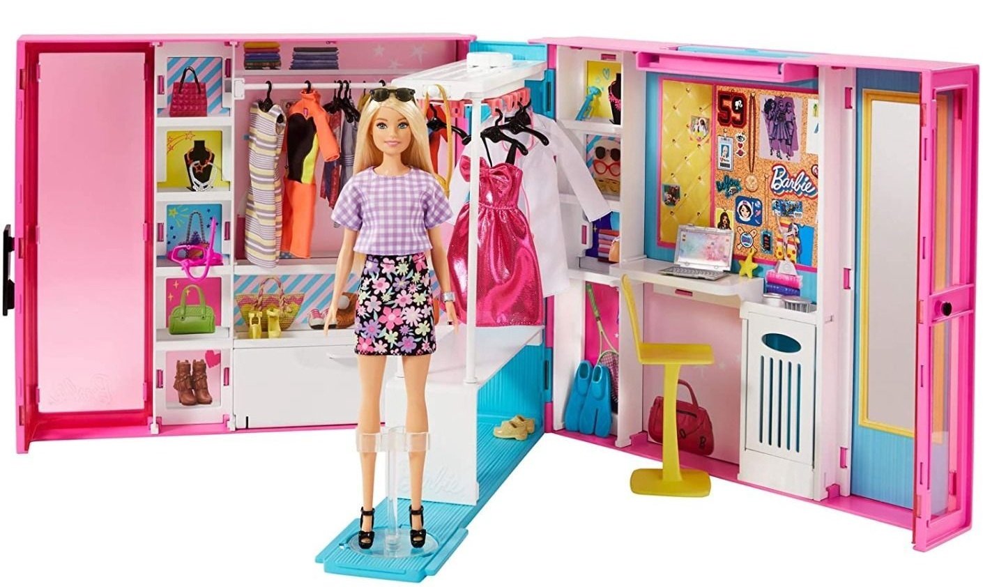 Barbie Dream Closet большой кукольный шкаф GBK10