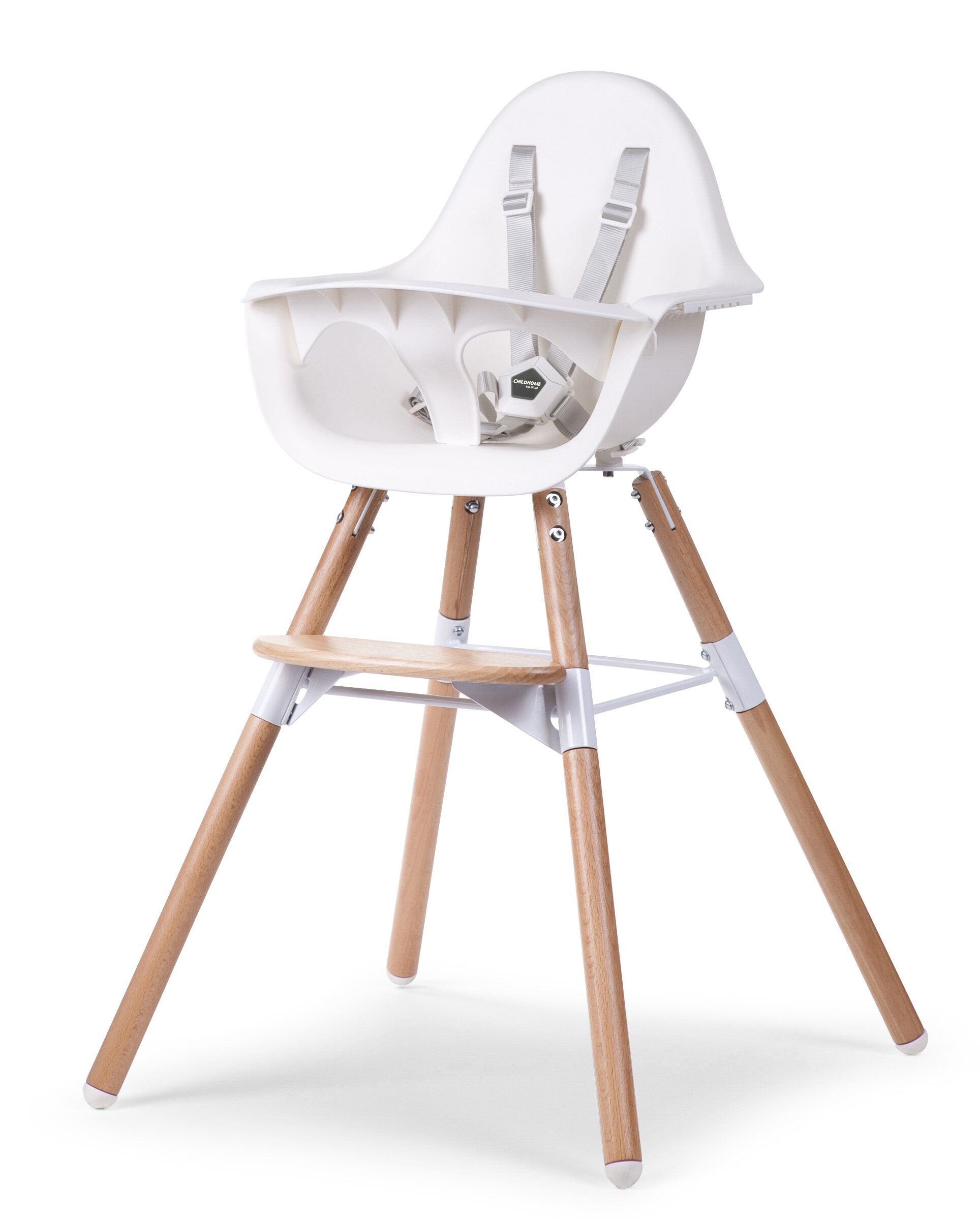 Стульчик для кормления 2в1 Childhome Evolu 2 Natural White