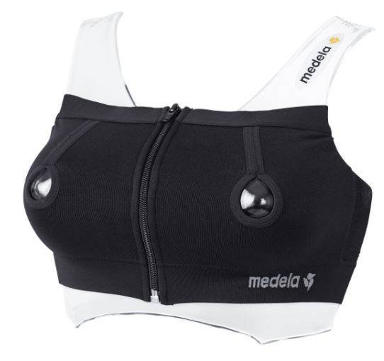 Бесшовный бюстгальтер для сцеживания молока Medela Easy Expression Black