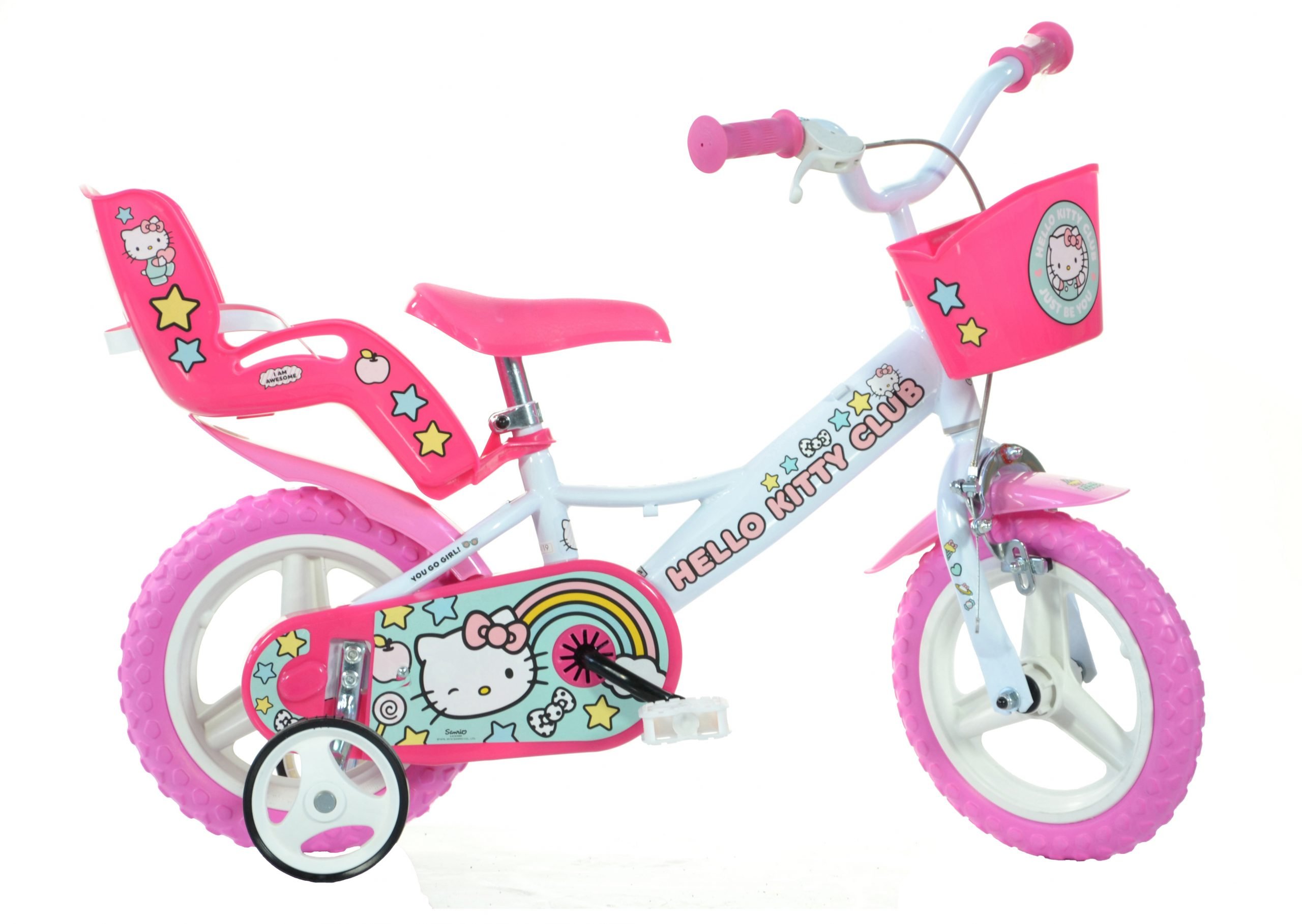 Детский двухколесный велосипед Dino bikes Hello Kitty 12" 124RL-HK2