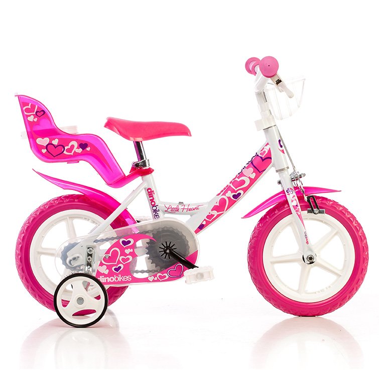 Детский двухколесный велосипед Dino bikes Little Heart 12" 124RLN-05LH