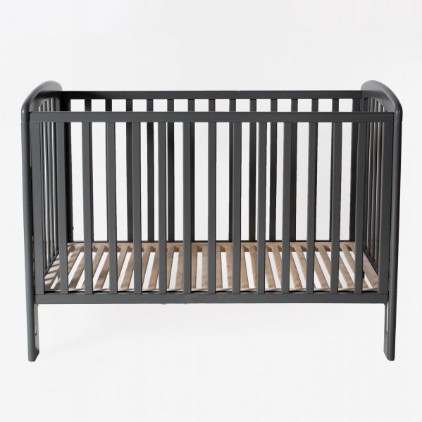 Детская кроватка с опускающейся боковиной TROLL Basic Lux HM Seal grey COT-BS0183