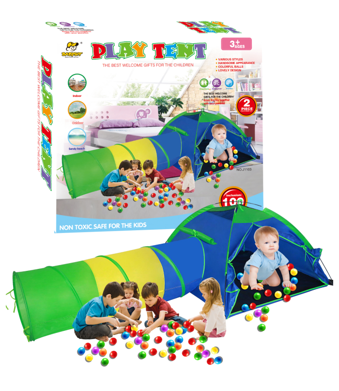 Детская палатка Тоннель с шариками Play tent