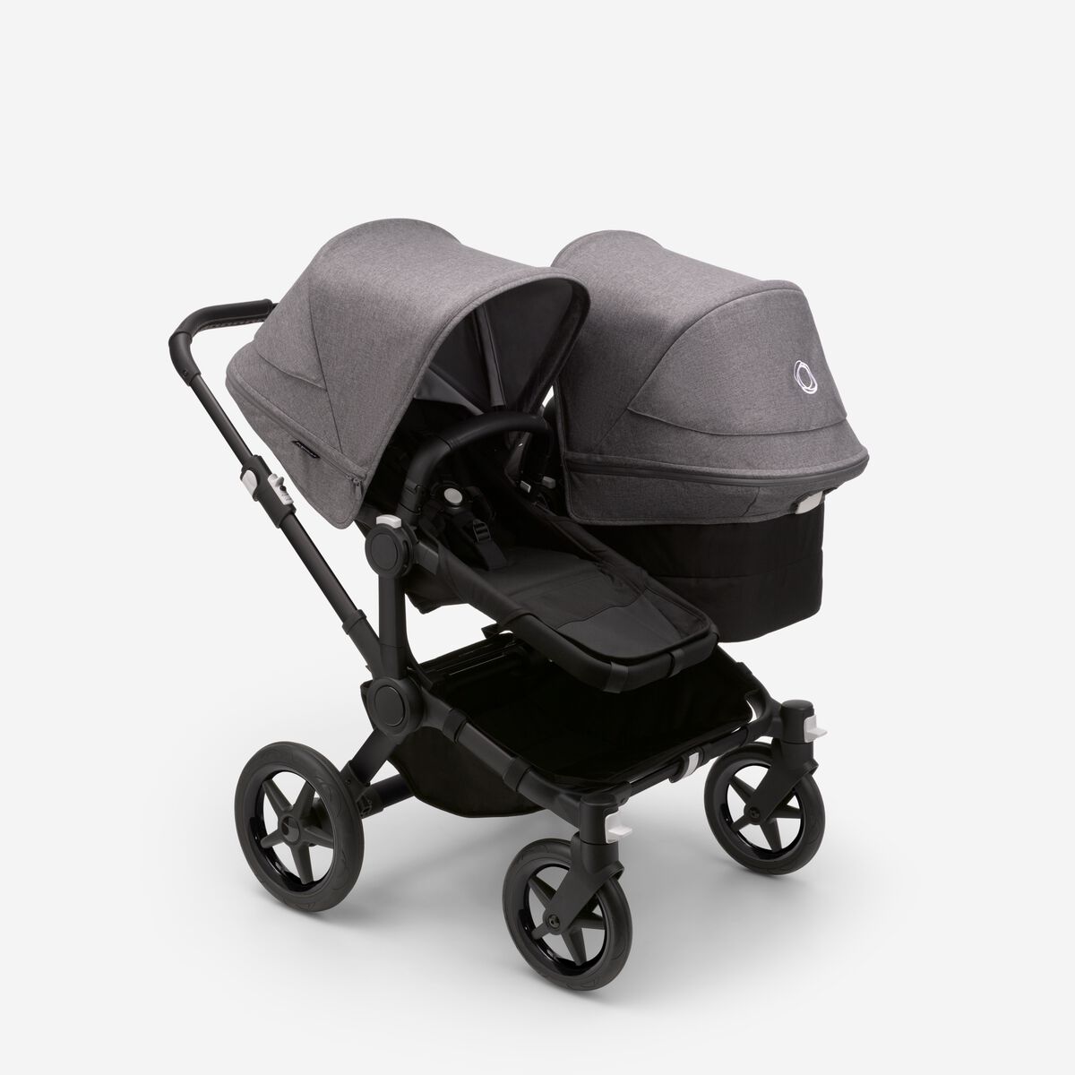 Bugaboo Donkey 5 DUO Grey Melange Black frame Коляска для погодок Трансформер