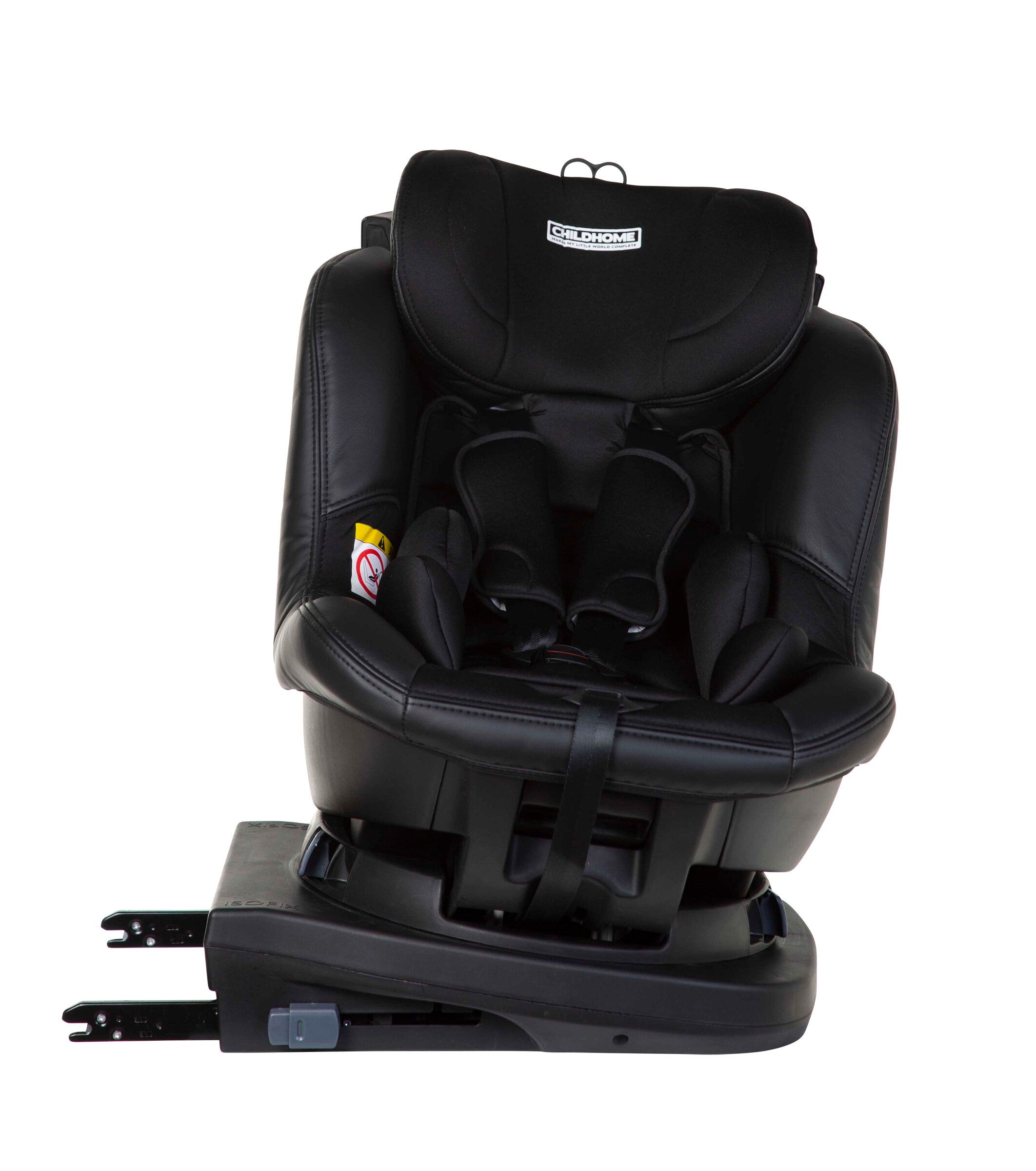 Childhome Isomax 360 Black Leather Детское автокресло 9-18 кг