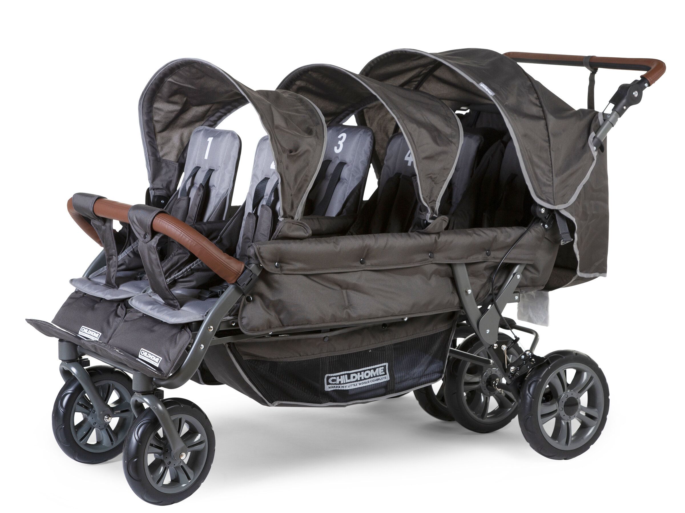 Childhome Sixseater Autobrake Anthracite Детская коляска Шестиместная