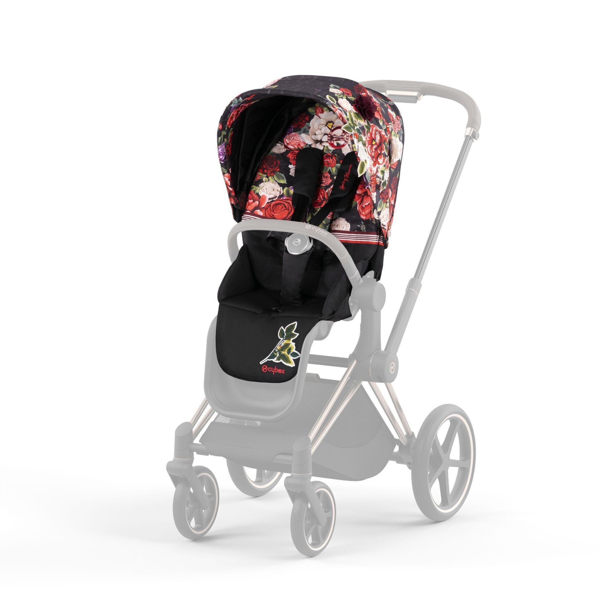 Cybex Priam 4.0 Spring Blossom Dark Прогулочный Блок - Тканевый чехол для прогулочного блока