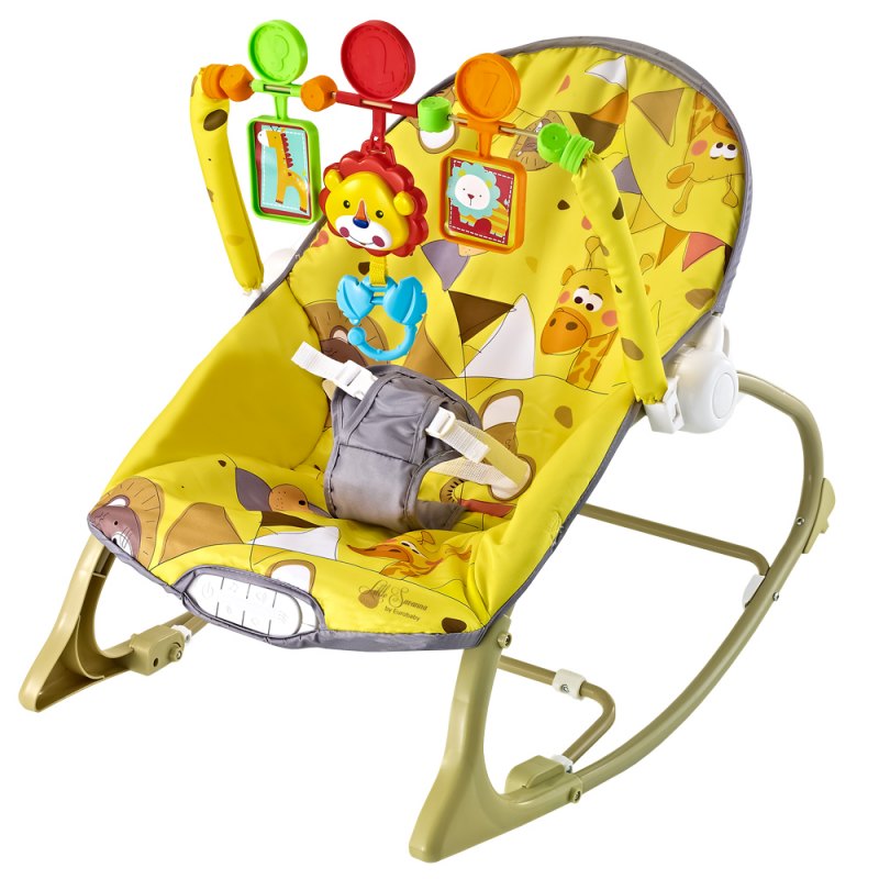 EUROBABY LITTLE DREAMER Giraffe yellow Шезлонг