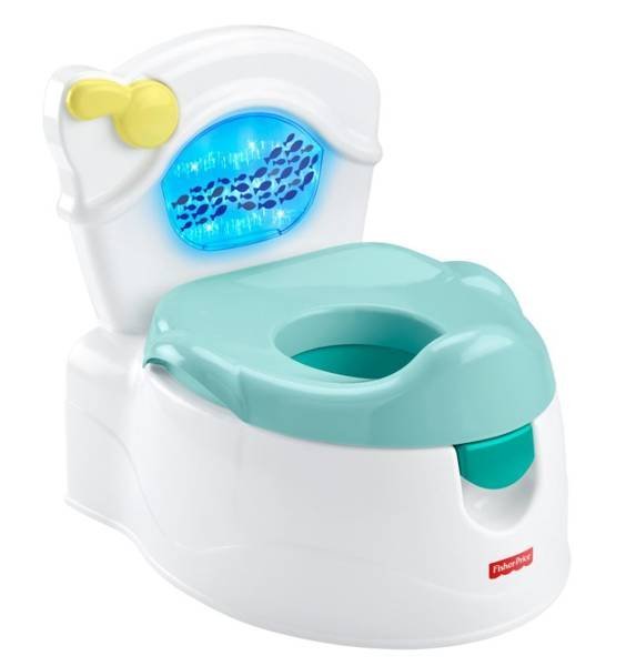 Fisher Price Sea Me Flush Potty Детский горшок со звуком и светом 46265