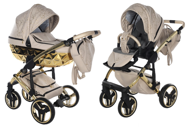 Junama Heart 07 Beige gold Детская коляска 2in1