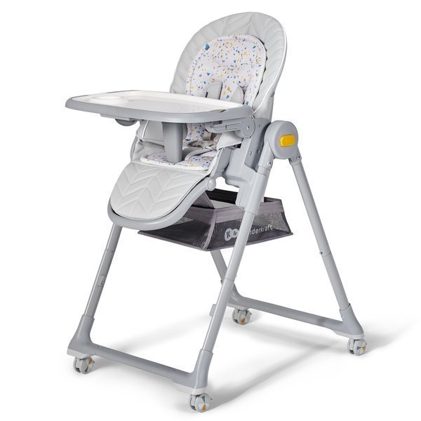 Kinderkraft Lastree Grey Многофункциональный шезлонг и стульчик для кормления  2 в 1