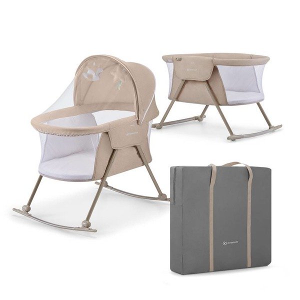 Kinderkraft Lovi Beige Кроватка - колыбель - качалка 3 в 1