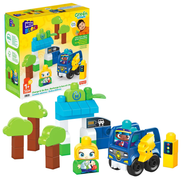 Конструктор Fisher Price Mega Bloks Green Town Charge & Go HDX90