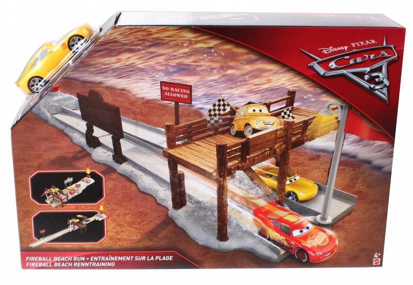 Mattel Cars 3 Fireball Run Beach throwing DVT46 Автомобильная трасса