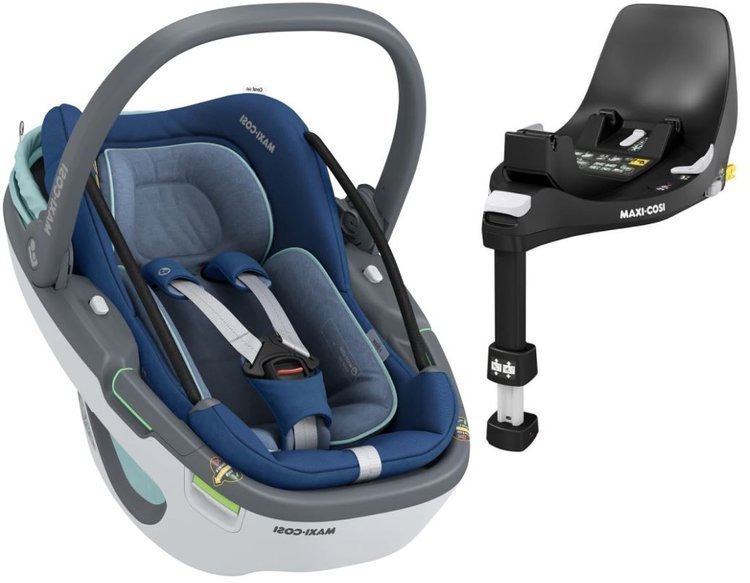 Maxi Cosi Coral 360 Essential blue Детское автокресло 0-13 кг + Familyfix 360 база