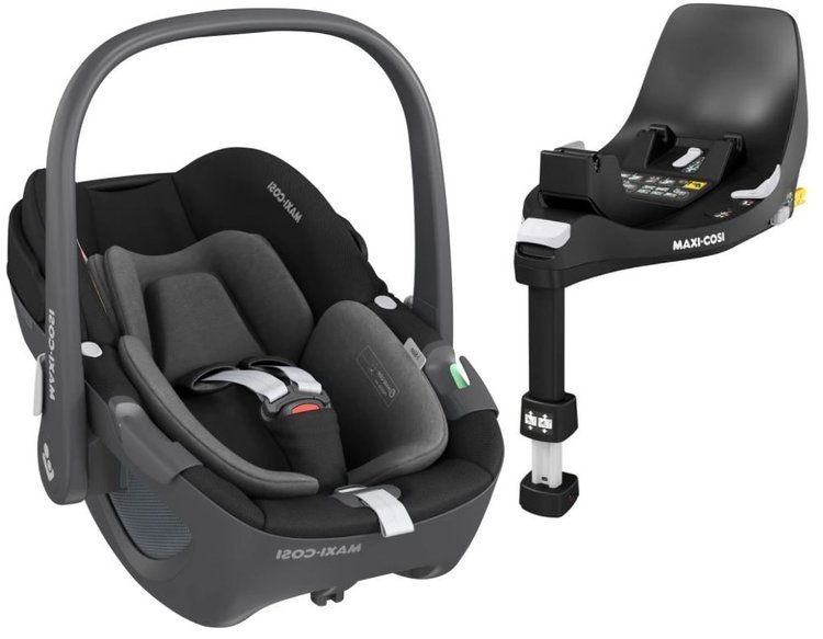 Maxi Cosi Pebble Essential black Детское автокресло 0-13 кг + Familyfix 360 база