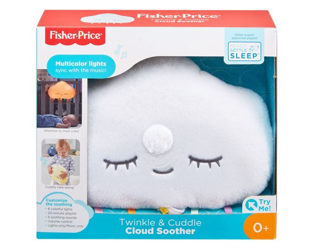 Fisher Price Ночник Успокаивающий со светом и звуками Twinkle&Cuddle Cloud Soother GJD44