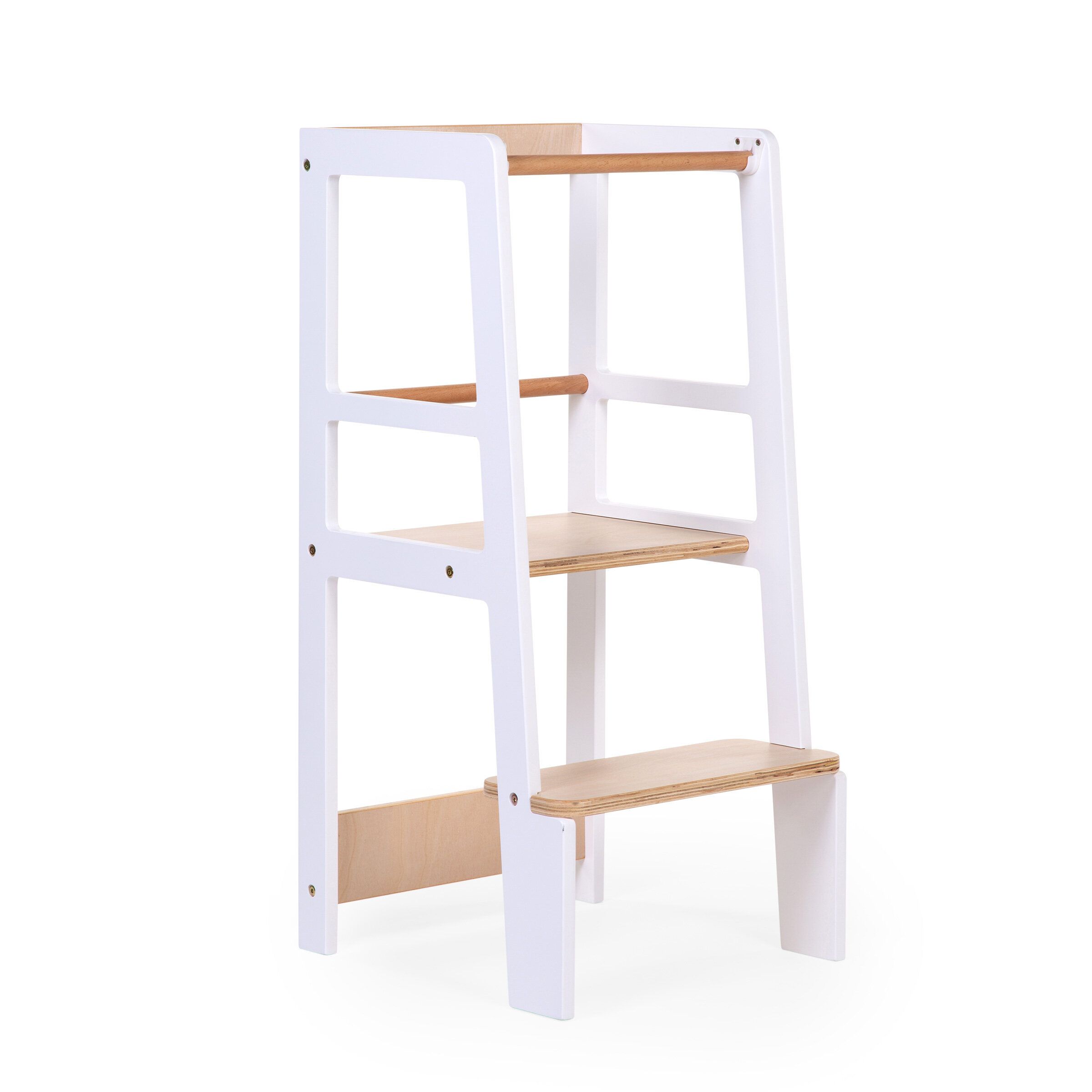 Подставка - Ступенька Childhome Learning Tower White Natural