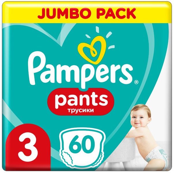 Pampers Pants подгузники 3 размер 60 шт.