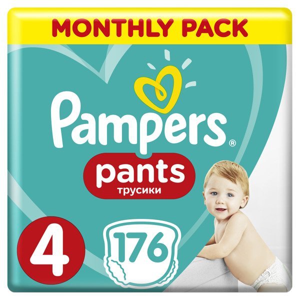 Pampers Pants подгузники 4 размер 176 шт.