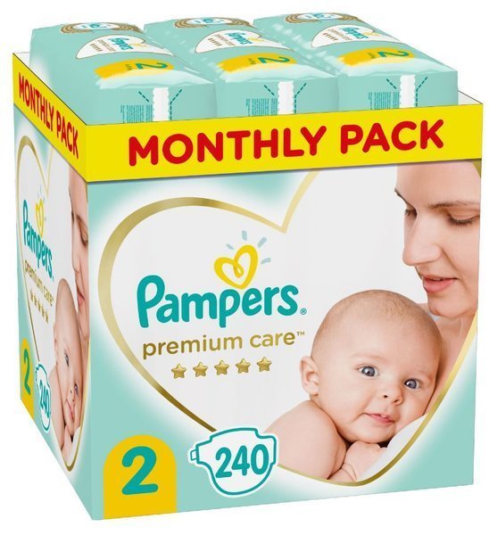 Pampers Premium Care подгузники 2 размер 240 шт.