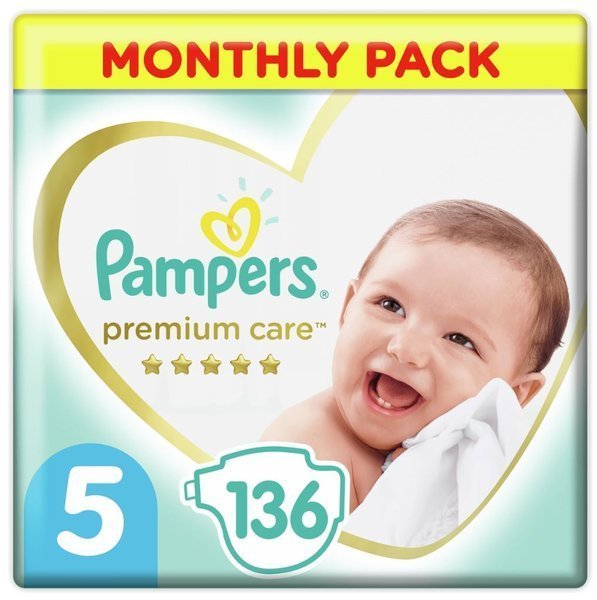 Pampers Premium Care подгузники 5 размер 136 шт.