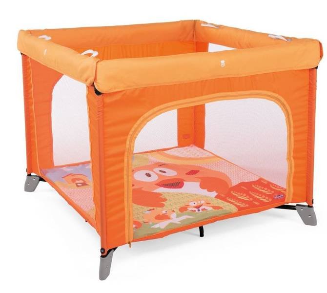 Складной манеж Chicco Open Box orange