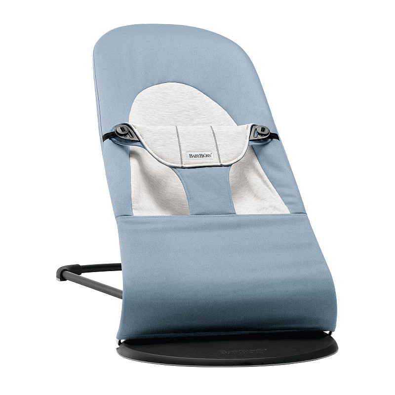 Шезлонг BabyBjorn Bouncer Balance Soft Mesh Blue/Grey Cotton/Jersey 005045