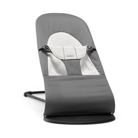 Шезлонг BabyBjorn Bouncer Balance Soft cotton/jersey dark grey/grey 005084