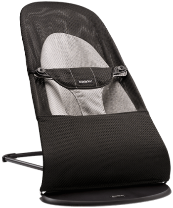 Шезлонг BabyBjorn Bouncer Balance Soft Mesh black/grey 005028