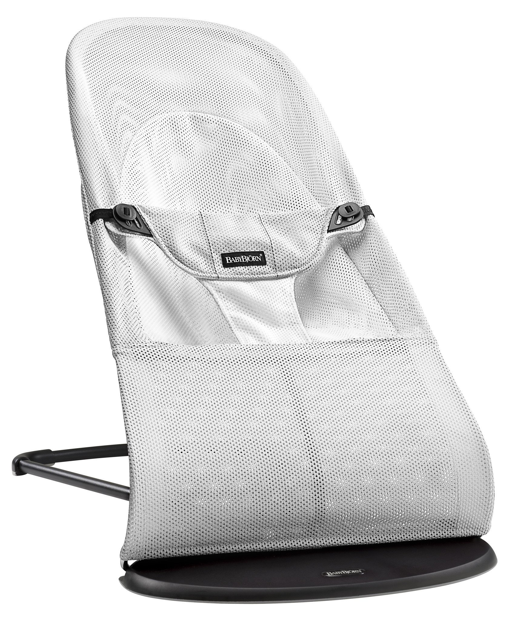 Шезлонг BabyBjorn Bouncer Balance Soft Mesh silver/white 005029