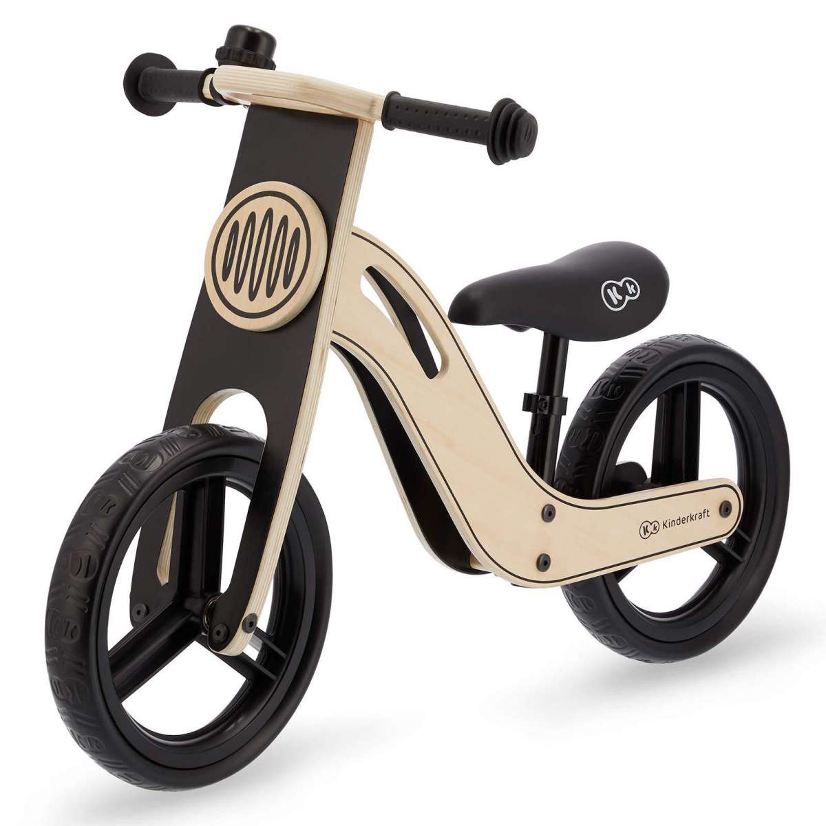 KinderKraft Balance Bike Uniq Natural Детский велосипед/бегунок с деревянной рамой