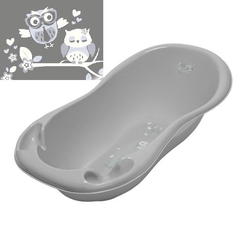 Детская ванночка 102 см TegaBaby OWLS LUX grey SO-005