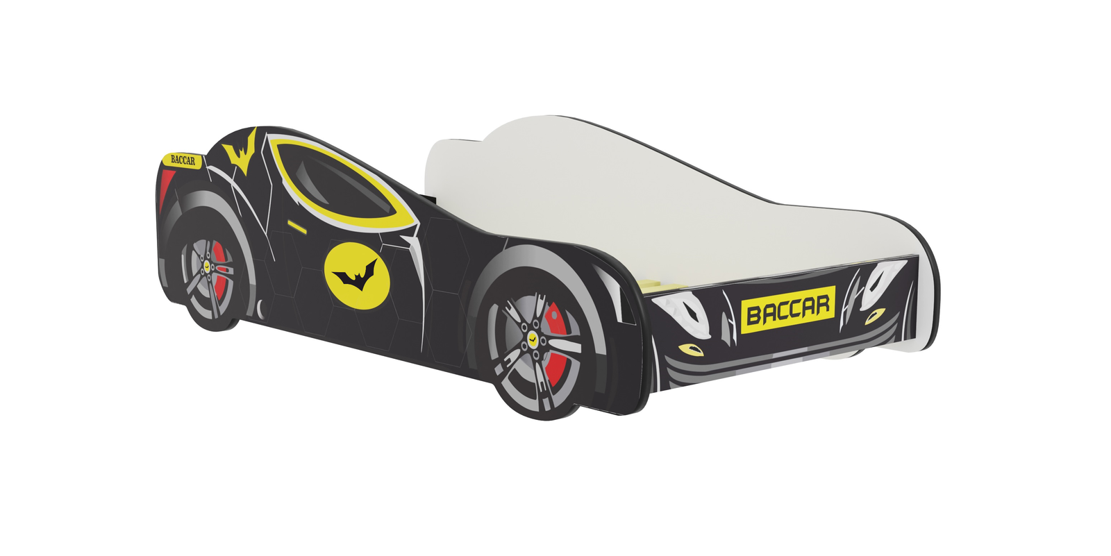 Детская кровать Batcar 160x80 с матрасом Black