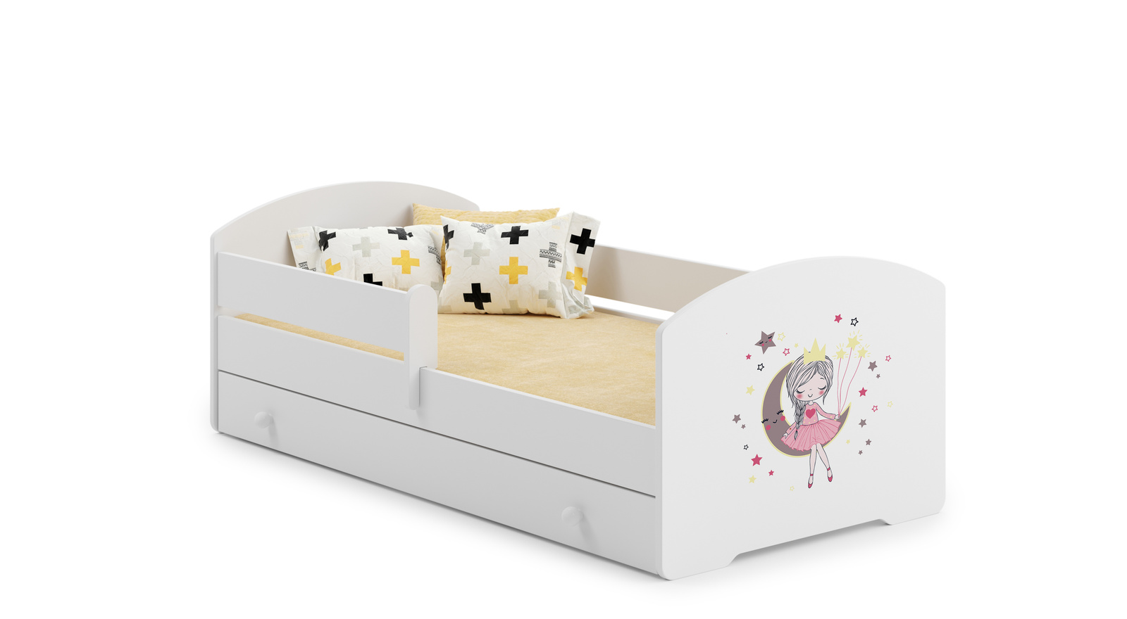 Детская кровать LUK с ящиком 160x80 Sleeping princess