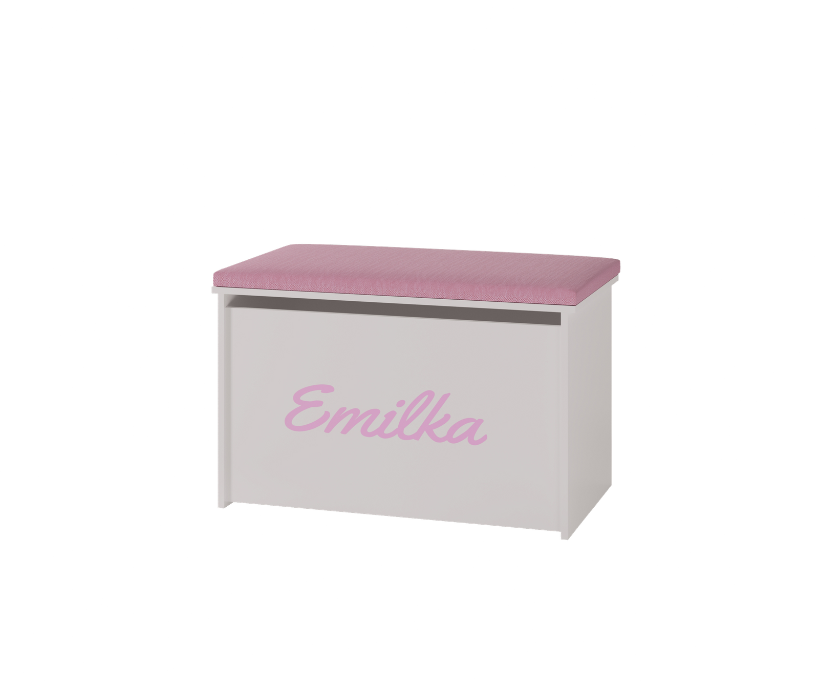 Daria toy box - printed pink panel